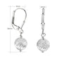 Sterling Silver Dangling Ball Earrings with Custom Engraving
