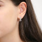 Sterling Silver Infinity Huggie Hoop Earrings