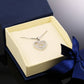 Sterling Silver Heart and Love Necklace