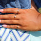 10K Yellow Gold Dainty Flower Ring