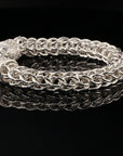 Sterling Silver Byzantine Chain Bracelet with S-Hook Clasp, 8.25&quot;, Unisex