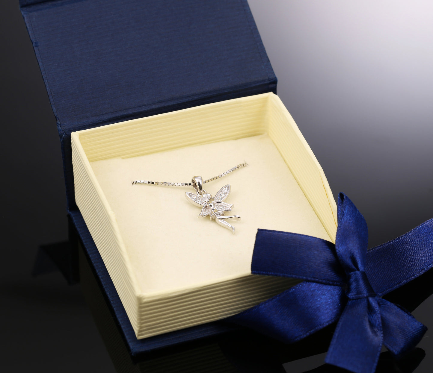 Sterling Silver Fairy Charm Necklace