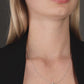 Sterling Silver Infinity Teardrop Charm Necklace with Zircona
