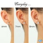 10K Yellow Gold Classic Solitaire Stud Earrings with Pushbacks