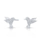 Sterling Silver Bird Stud Earrings