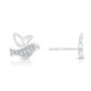 Sterling Silver Little Bird Stud Earrings