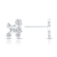 Sterling Silver Poodle Stud Earrings