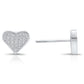 Sterling Silver Tiny Heart Stud Earrings