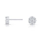 Sterling Silver Small Flower Stud Earrings