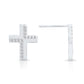 Sterling Silver Cross Stud Earrings