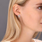 Sterling Silver Cross Stud Earrings
