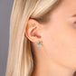 Sterling Silver Royal Queen Crown Stud Earrings