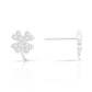 Sterling Silver Clover Stud Earrings