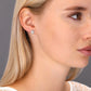 Sterling Silver Clover Stud Earrings
