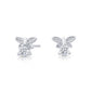 Sterling Silver Dragonfly Stud Earrings
