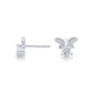 Sterling Silver Dragonfly Stud Earrings