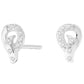 Sterling Silver Small Tear Drop Stud Earrings