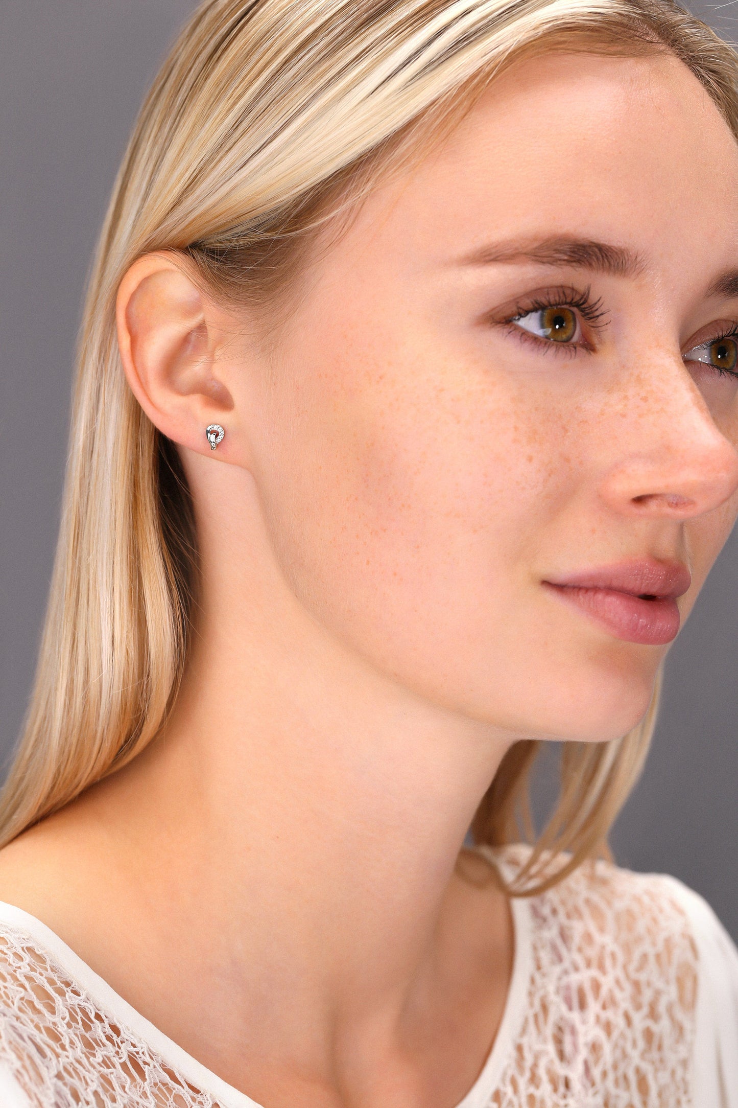Sterling Silver Small Tear Drop Stud Earrings