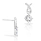 Sterling Silver Solitaire Dangle Stud Earrings