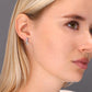 Sterling Silver Solitaire Dangle Stud Earrings