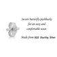 Sterling Silver Small Open Peace Sign Stud Earrings