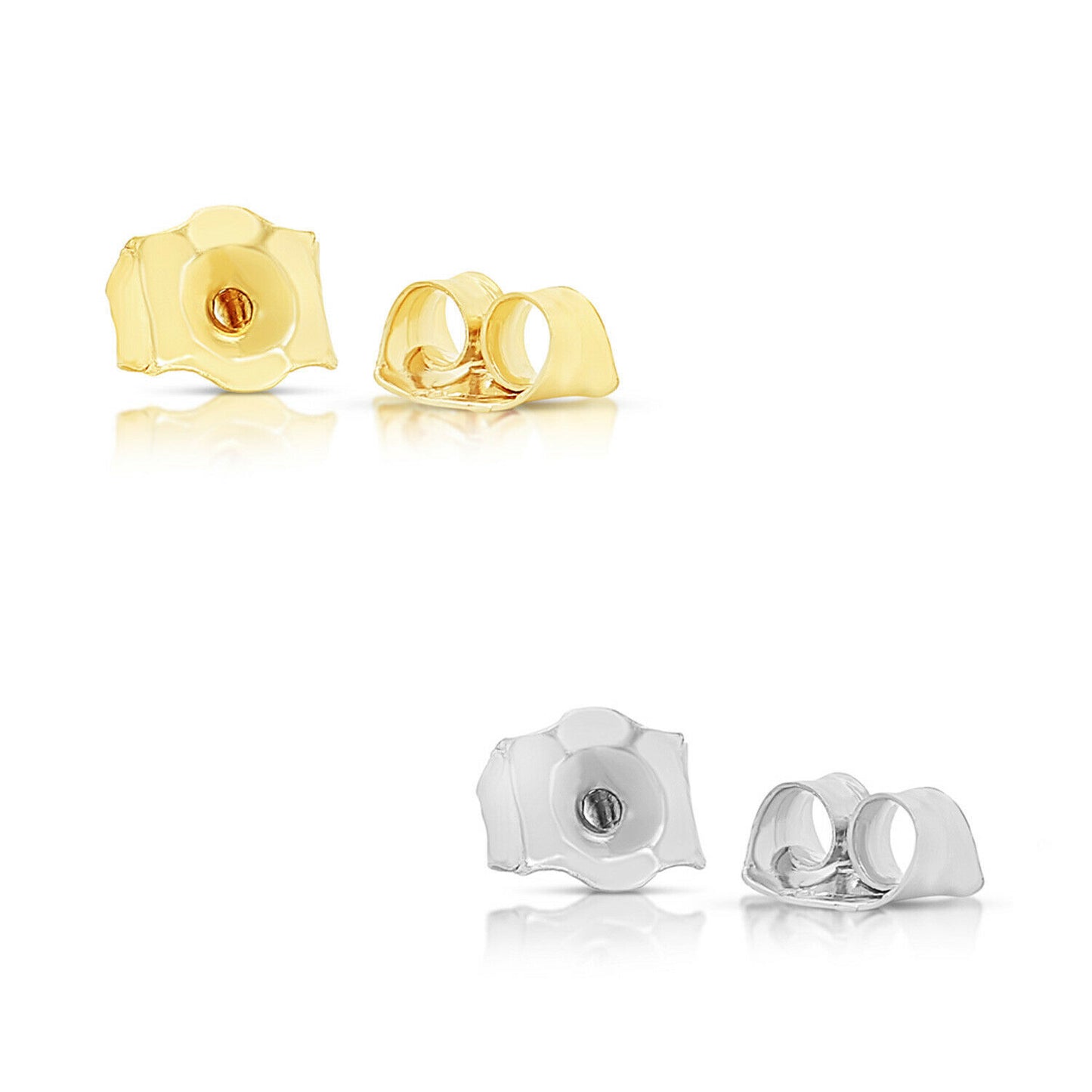 14k Solid Gold Replacement Backings - For TILO JEWELRY BRAND Push Back Earrings