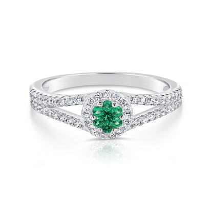 Sterling Silver Birthstone Solitaire Ring