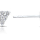Sterling Silver Tiny Triangle Stud Earrings