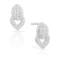 Sterling Silver Double Teardrop Stud Earrings