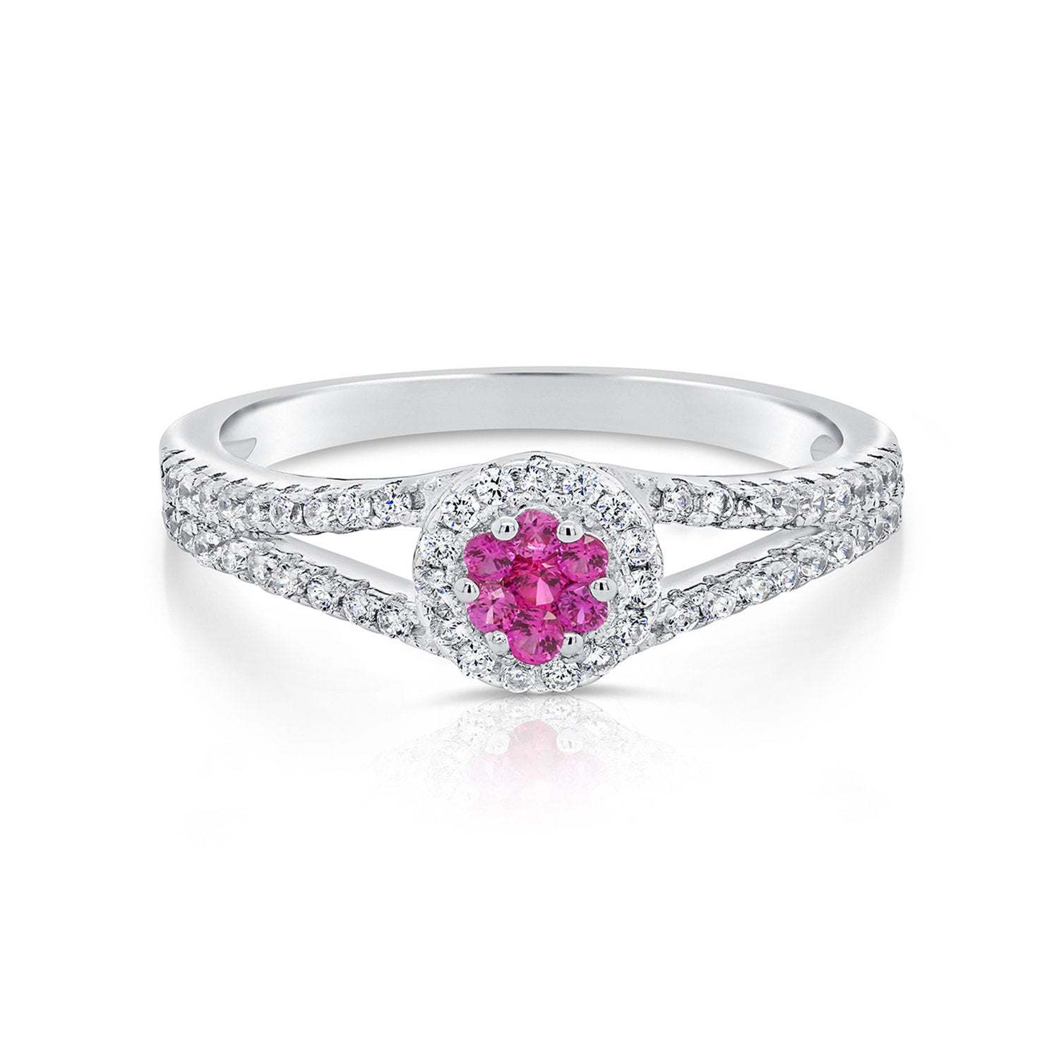 Sterling Silver Birthstone Solitaire Ring