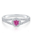 CZ Birthstone Solitaire Ring in Sterling Silver