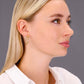 14k Yellow Gold Textured Hoop Earrings, The Spiral Collection