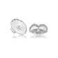 Solid 14K White Gold Backings, Super Comfortable Ear Nuts for Pushbacks and Screwbacks, 3 sizes