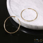 14k Yellow Gold Chunky Hoop Earrings, 3mm Thickness