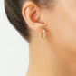 14k Yellow Gold Chunky Hoop Earrings, 3mm Thickness