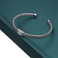 Italian Cuff Bracelet in Sterling Silver, Royal Square
