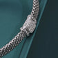 Italian Cuff Bracelet in Sterling Silver, Royal Square