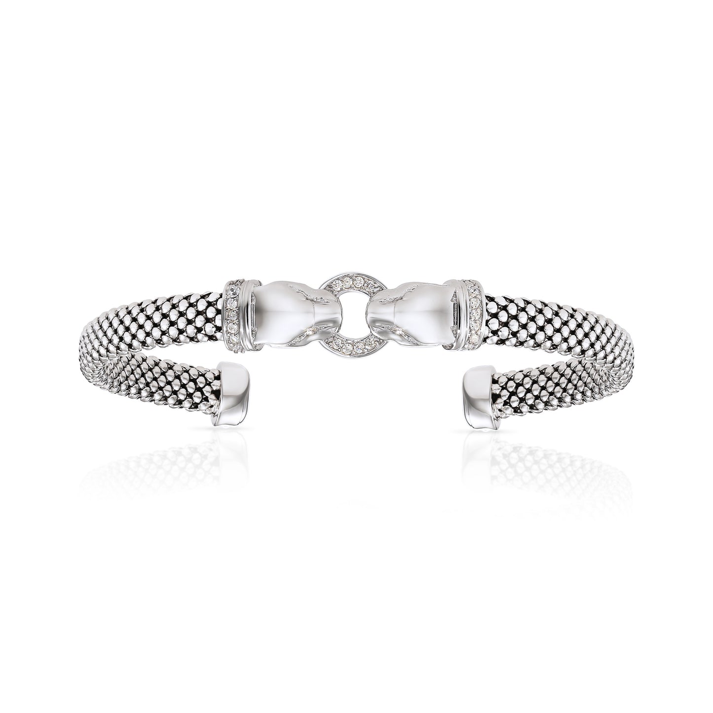 Jaguar Cuff Bracelet in Sterling Silver
