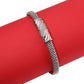 Italian Bar Cuff Bracelet in Sterling Silver, Royal Rectangle