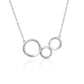 Connected Circles Necklace in Sterling Silver