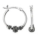 Sterling Silver Bali Style Small Hoop Earrings