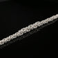 Sterling Silver Handmade Byzantine Bracelet with Hook Clasp, 9", Unisex