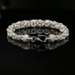 Sterling Silver Handmade Byzantine Bracelet with Hook Clasp, 9", Unisex
