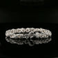 Sterling Silver Handmade Byzantine Bracelet with Unique Hook Clasp, 9", Unisex