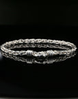 Thin Byzantine Chain Bracelet, Chainmail Jewelry in , 8.5", Unisex in Sterling Silver