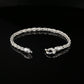 Thin Byzantine Chain Bracelet, Chainmail Jewelry in Sterling Silver, 8.5", Unisex