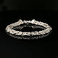 Thin Byzantine Chain Bracelet, Chainmail Jewelry in Sterling Silver, 8.75", Unisex