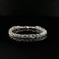Sterling Silver Handmade Byzantine Chain Bracelet with S-Hook Clasp, 8&quot;, Unisex