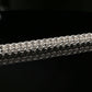 Sterling Silver Byzantine Chain Bracelet with S-Hook Clasp, 8.25&quot;, Unisex