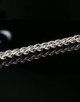 Byzantine Chain Bracelet, 8&quot;, Unisex in Sterling Silver
